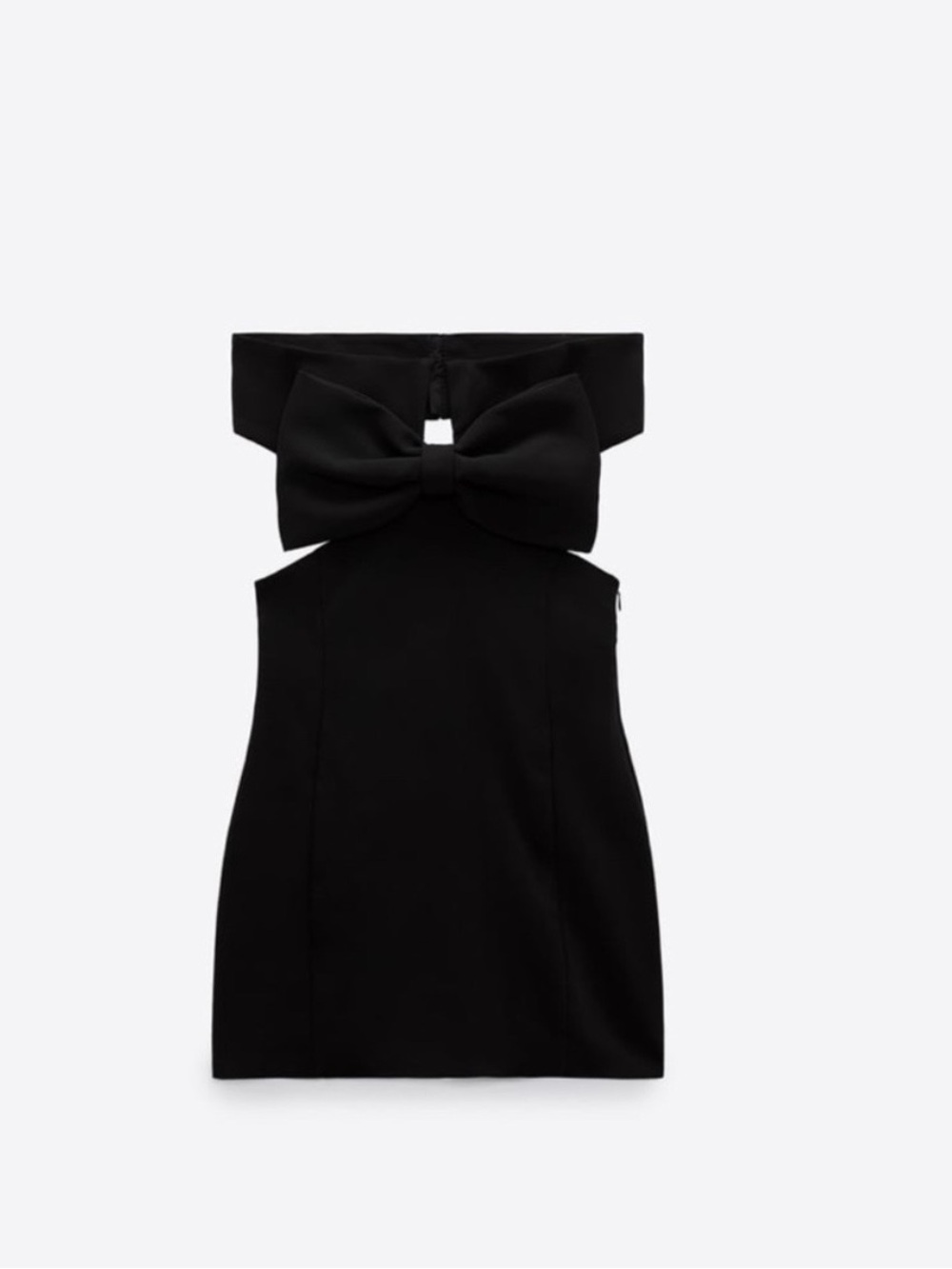 Zara Bow Tied Mini Dress - Black